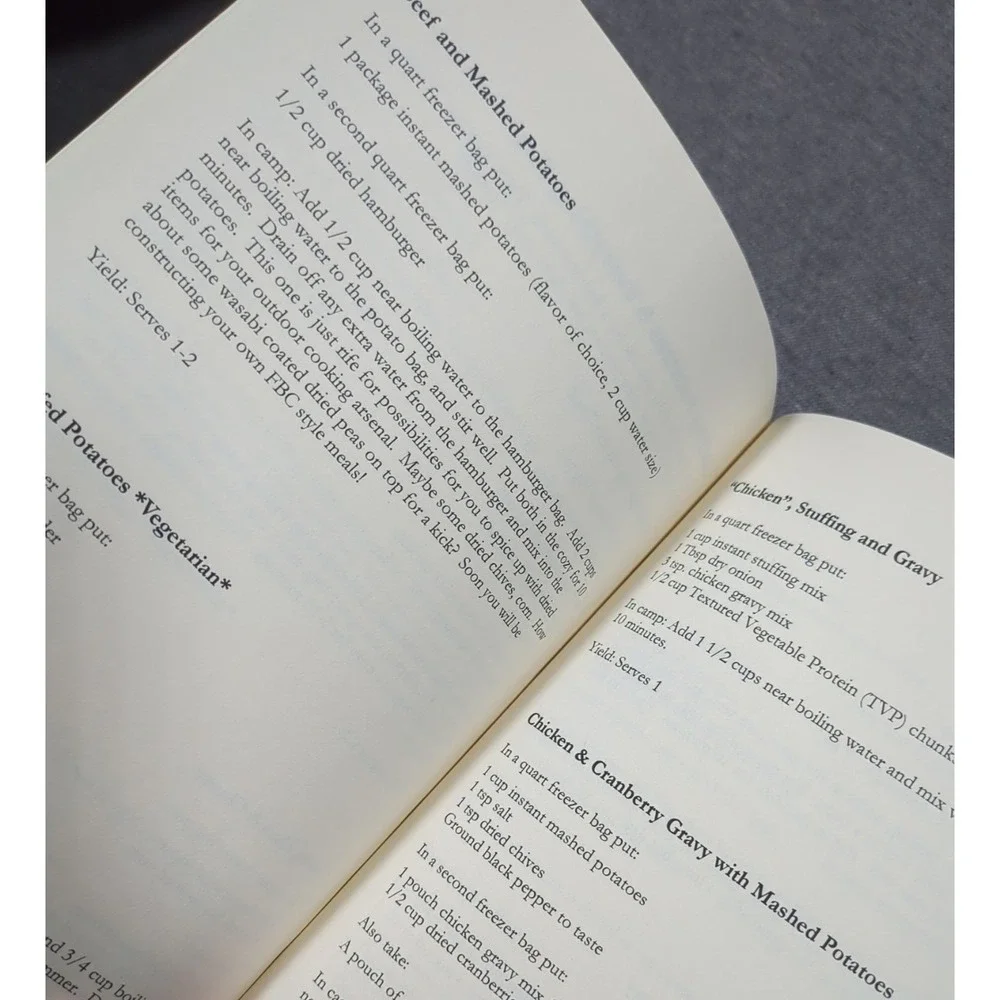 Freezer Bag Cooking: Trail Food Made Simple‎ by Sarah Kirkconnell Vol 1 VTG PB
